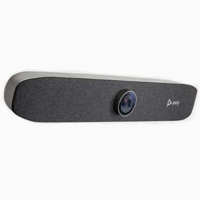 POLY STUDIO P15: 4K Ultra HD Personal Video Bar with AI Noise Cancellation & Auto Framing