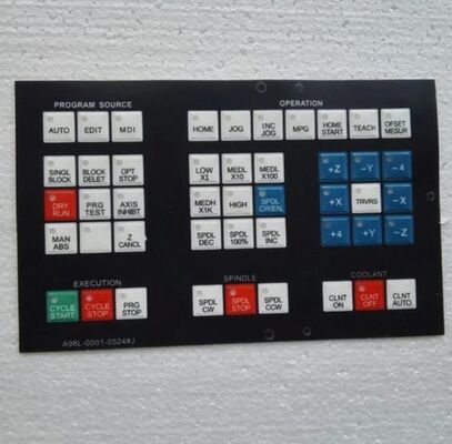 Fanuc A98L-0001-0524#A Membrane Keypad (42-key Operator Panel for CNC Systems)
