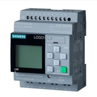 Siemens LOGO! 24CE PLC Logic Module with 8 Digital Inputs 4 Transistor Outputs and Built-in Ethernet for Industrial Control