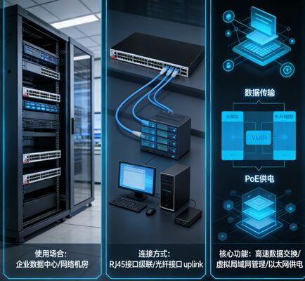 RG-S5310-48GT4XS-P-E Layer 3 PoE+ Switch, 48x1000M RJ45, 4x10G SFP+, 1570W PoE Budget, Dual Redundant Power