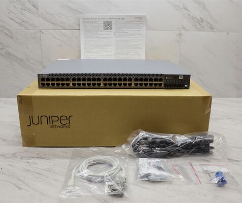 Juniper EX2300-48P 48-Port PoE+ Gigabit Switch, 4×10G SFP+ Uplink, 176Gbps, 130Mpps, 1RU Managed