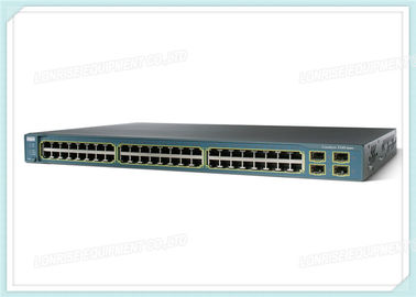 10 / 100 / 1000T Cisco Fiber Optic Switch 4 SFP Ports WS-C3560G-48TS-S