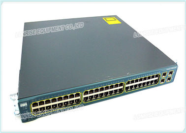 10 / 100 / 1000T Cisco Fiber Optic Switch 4 SFP Ports WS-C3560G-48TS-S