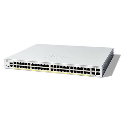 Cisco C1300-48P-4G Managed PoE Switch | 48-Port Gigabit Layer 3 Network Switch with 4 SFP Uplinks