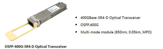 Huawei QSFP-DD-400G-SR4  QSFP-DD 400GBase-SR4  Optical Transceiver, MMF, 850nm, 0.05km, MPO, APC