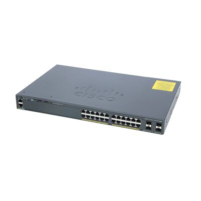 WS-C2960X-24TS-L, Cisco Catalyst Switch, 24x10/100/1000T, 4xSFP, LAN Base