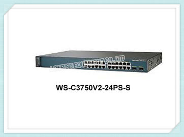 Cisco Network Switch WS-C3750V2-24PS-S 24 10/100 PoE +2 x SFP 32Gbps