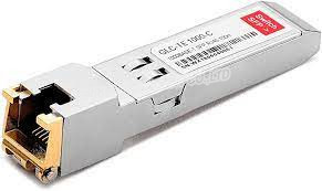 GLC - TE 1000BASE - T SFP Transceiver Module  supports up to 100m link lengths over a copper connection via a RJ-45 connector