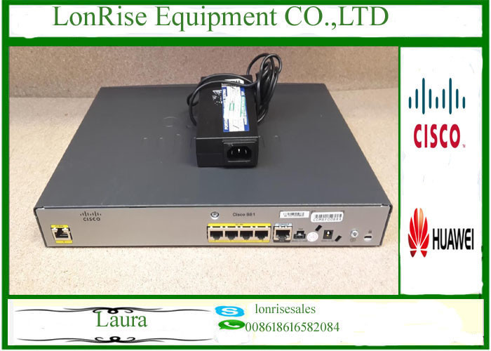 881/K9 881 4Cisco Network Router Cisco 881/K9 881 4 - Port 10/100 Wired ...
