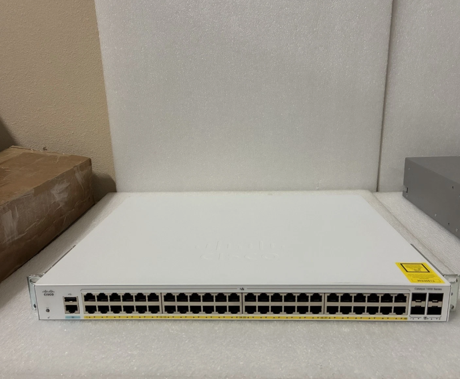 Cisco C1000-48P-4X-L Managed Gigabit PoE+ Switch, 48 Ports