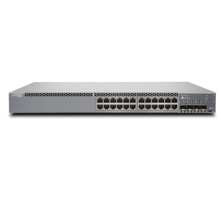 EX3400-24P EX3400 24-Port 10/100/1000BaseT PoE+ 4 X 1/10G SFP/SFP+ 2 X 40G QSFP+ Redundant Fans  Front-To-Back Airflow