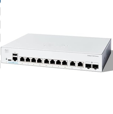 C1200-8P-E-2G Cisco Switches 8x 10/100/1000 PoE+ Ports With 67W Power Budget 2x Gigabit Copper/SFP Combo Ports, Rack-mountable