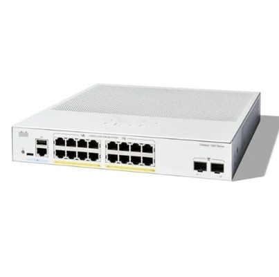 Cisco C1200-16P-2G - Cisco Switches  16x 10/100/1000 PoE+ Ports With 120W Power Budget, 2x Gigabit SFP, Rack-mountable