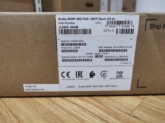 JL262A  	
Aruba 2930F 48G PoE+ 4SFP Switch