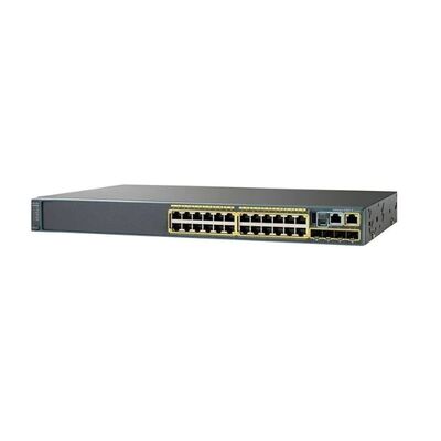 WS-C2960X-24TS-L, Cisco Catalyst Switch, 24x10/100/1000T, 4xSFP, LAN Base